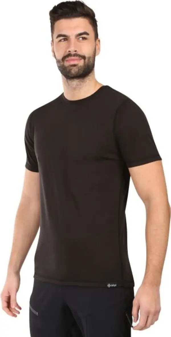 KILPI KILPI СЛОПЕР Мъжка тениска от мериносова вълна, черно, размер