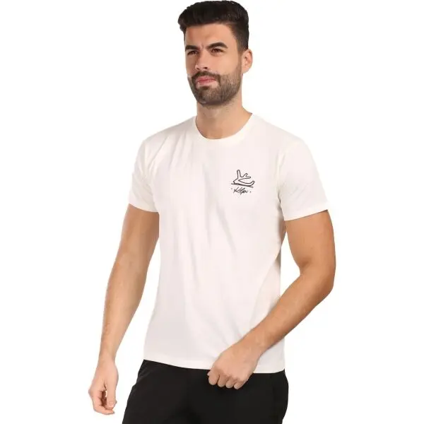 KILPI KILPI SPACER Мъжка памучна тениска, бяло, размер XXXL