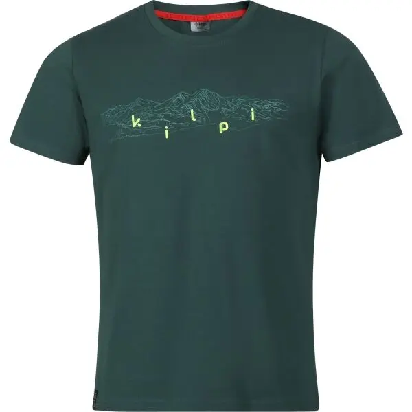 KILPI KILPI SPACER Мъжка памучна тениска, тъмнозелено, размер
