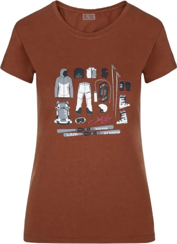 KILPI KILPI TORNES Дамска тениска, червено, размер