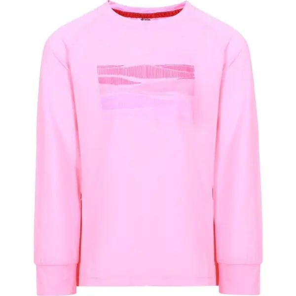 KILPI KILPI VERATI Момичешка памучна блуза с дълъг ръкав, розово, размер