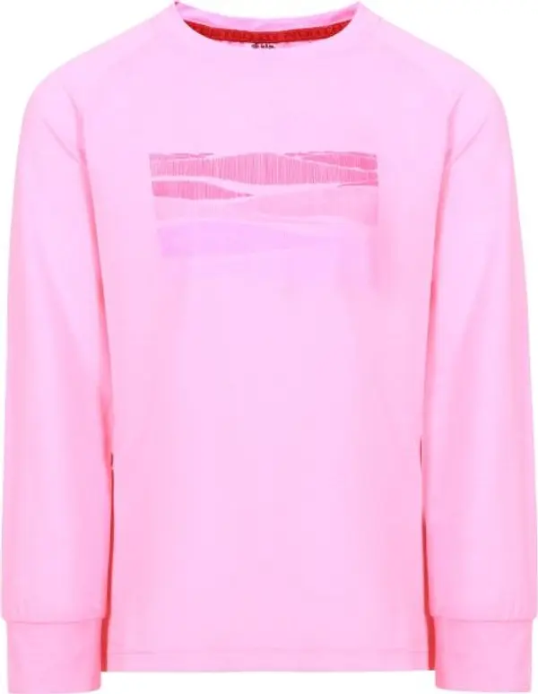 KILPI KILPI VERATI Момичешка памучна блуза с дълъг ръкав, розово, размер