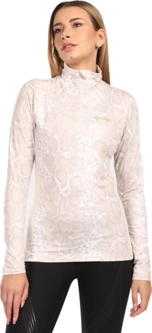 KILPI KILPI WILLEA Дамска термо блуза с дълъг ръкав, бежово, размер