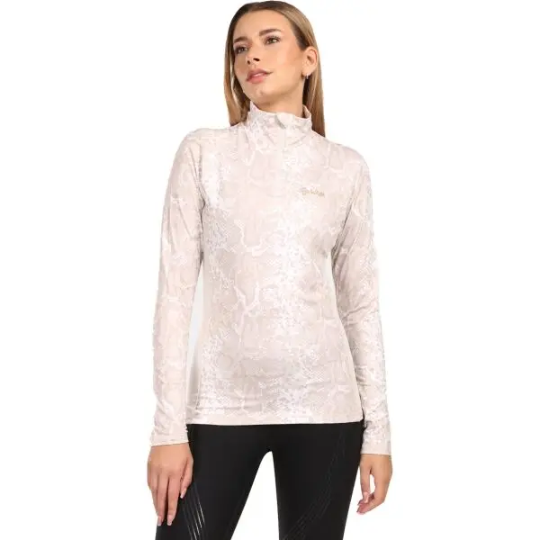 KILPI KILPI WILLEA Дамска термо блуза с дълъг ръкав, бежово, размер