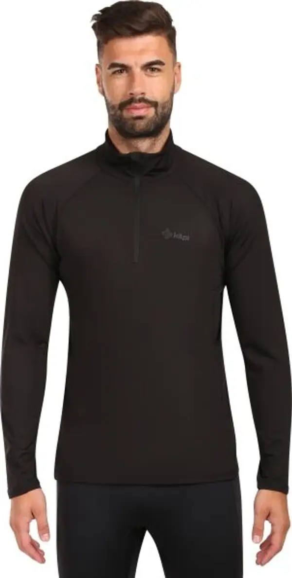 KILPI KILPI WILLIE Мъжка термо блуза с дълъг ръкав, черно, размер