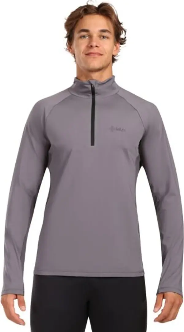 KILPI KILPI WILLIE Мъжка термо блуза с дълъг ръкав, сиво, размер