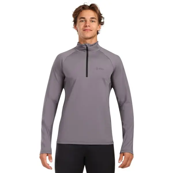 KILPI KILPI WILLIE Мъжка термо блуза с дълъг ръкав, сиво, размер
