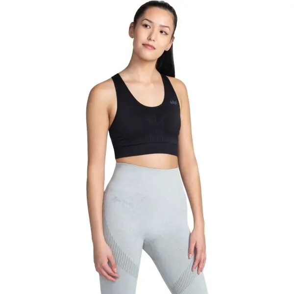 KILPI KILPI WINIE Дамски безшевен спортен сутиен, черно, размер