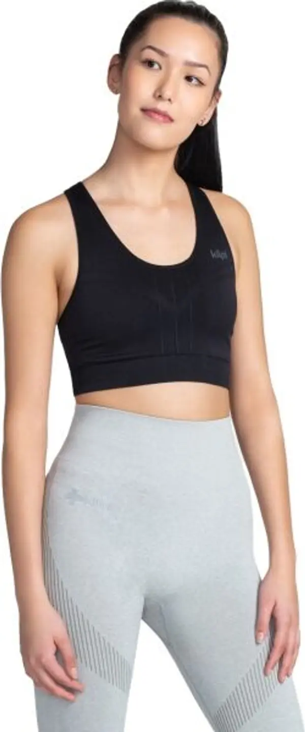 KILPI KILPI WINIE Дамски безшевен спортен сутиен, черно, размер