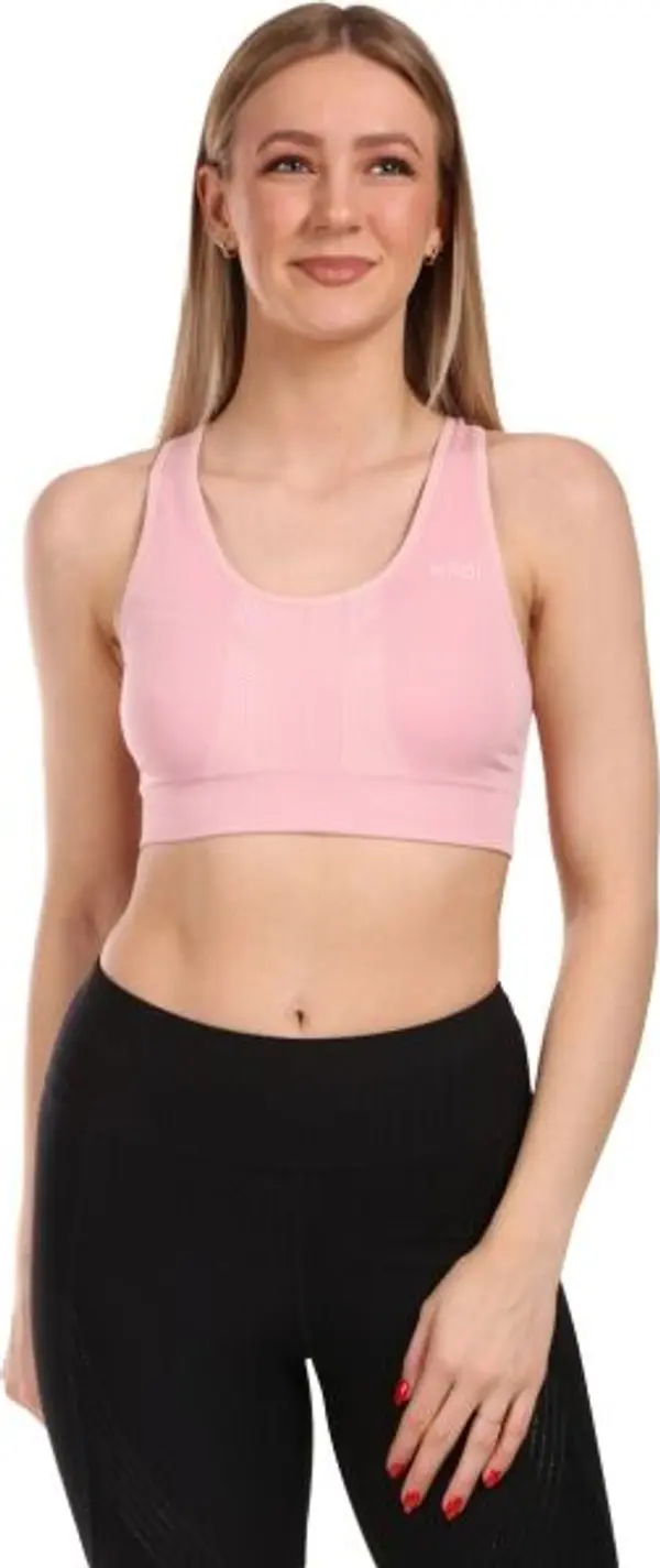 KILPI KILPI WINIE Дамски безшевен спортен сутиен, цвят сьомга, размер