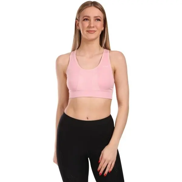 KILPI KILPI WINIE Дамски безшевен спортен сутиен, цвят сьомга, размер
