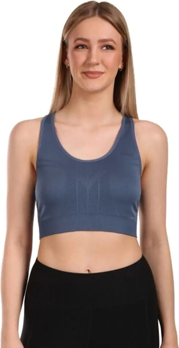 KILPI KILPI WINIE Дамски безшевен спортен сутиен, тъмносин, размер