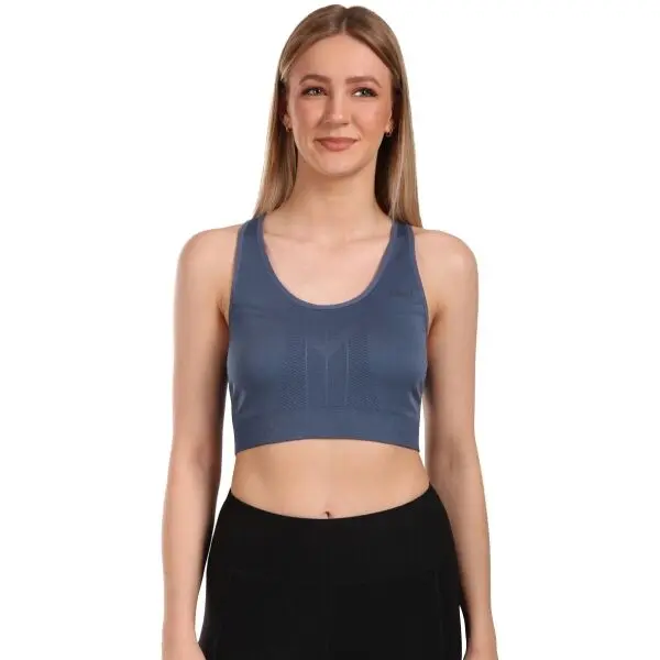 KILPI KILPI WINIE Дамски безшевен спортен сутиен, тъмносин, размер