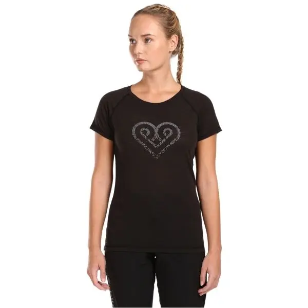 KILPI KILPI ZARJA Дамска тениска от мериносова вълна, черно, размер