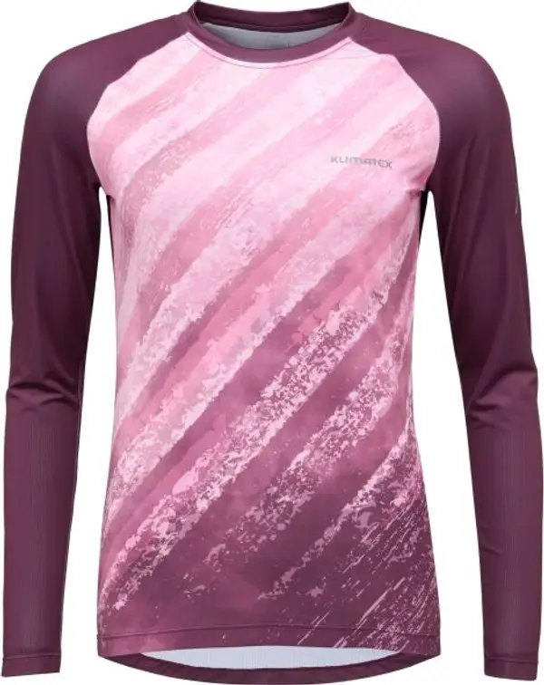 Klimatex Klimatex ANNEKO Дамска MTB тениска с дълги ръкави, винен, размер