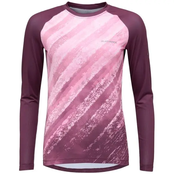 Klimatex Klimatex ANNEKO Дамска MTB тениска с дълги ръкави, винен, размер XXL