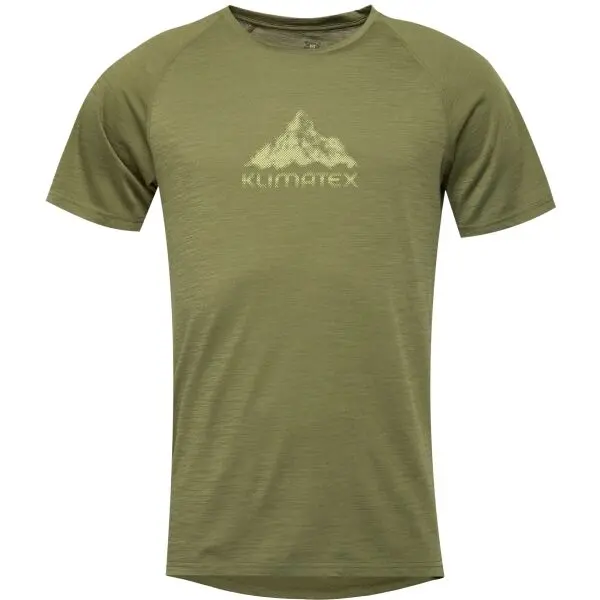 Klimatex Klimatex ARGYLE MERINO Мъжка MERINO BLEND тениска, тъмнозелено, размер