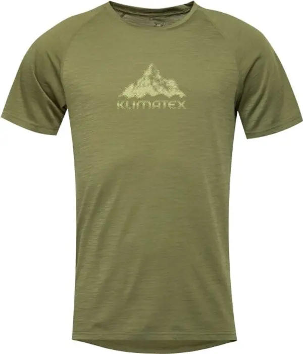 Klimatex Klimatex ARGYLE MERINO Мъжка MERINO BLEND тениска, тъмнозелено, размер XXL