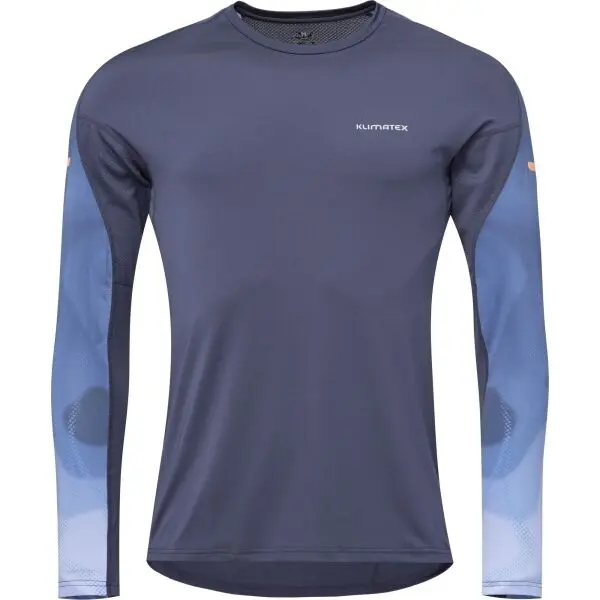 Klimatex Klimatex BEKELE Мъжка перфорирана тениска с дълги ръкави, тъмносин, размер