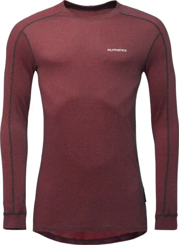 Klimatex Klimatex BORIS KLIMAFEEL Мъжка функционална термо тениска, винен, размер