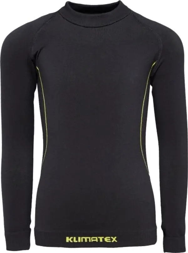 Klimatex Klimatex CHIKO SEAMLES Детска безшевна термо тениска, черно, размер 110-122