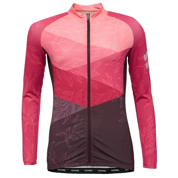 Klimatex Klimatex ELYN Дамски колоездачен джърси с дълъг ръкав, розово, размер
