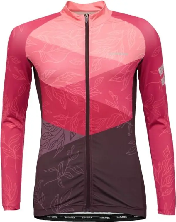 Klimatex Klimatex ELYN Дамски колоездачен джърси с дълъг ръкав, розово, размер