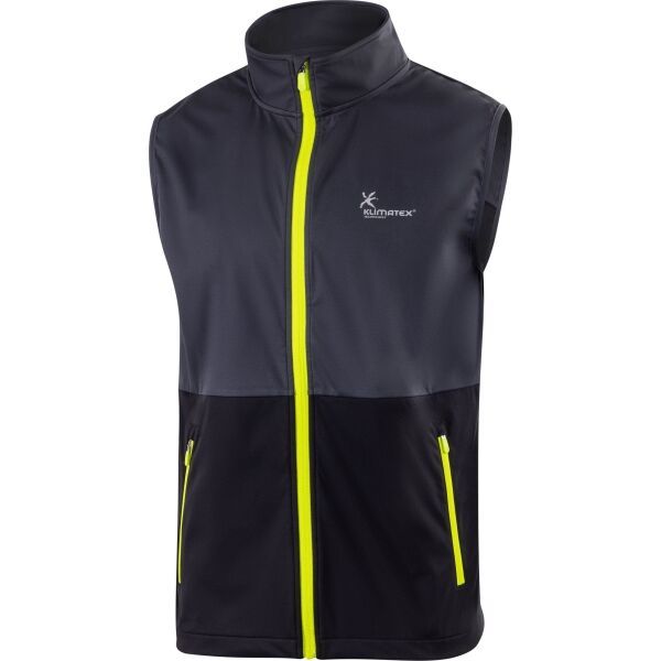 Klimatex Klimatex INVEST Мъжки елек от софтшел, тъмносиво, размер