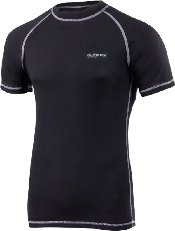 Klimatex Klimatex KOLI Мъжка блуза от мерино, черно, размер