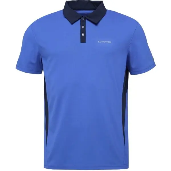 Klimatex Klimatex MALCOLM Мъжка тениска с яка, синьо, размер