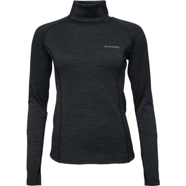 Klimatex Klimatex MIRU1 Дамски суитшърт с къс цип, черно, размер