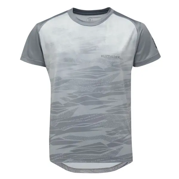 Klimatex Klimatex NATHAN Детска MTB тениска с къси ръкави, сиво, размер