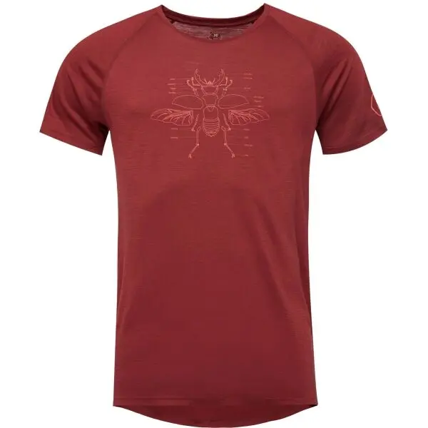 Klimatex Klimatex SKADAR MERINO Мъжка 100% MERINO тениска, винен, размер XXL