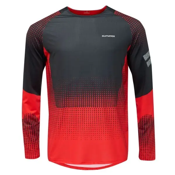 Klimatex Klimatex TROY Мъжка MTB тениска с дълъг ръкав, червено, размер