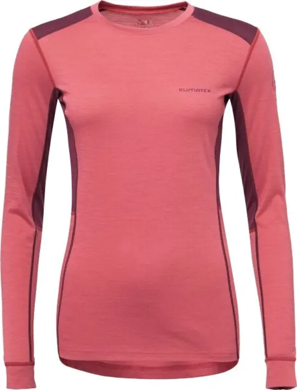 Klimatex Klimatex VEIFA MERINO Дамска тениска с добавена мерино прежда, розово, размер