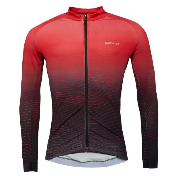 Klimatex Klimatex ZAK Мъжки колоездачен джърси с дълъг ръкав, червено, размер