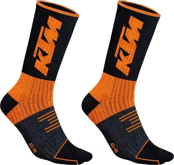 KTM KTM SOCKS LONG 2P Унисекс чорапи, черно, размер