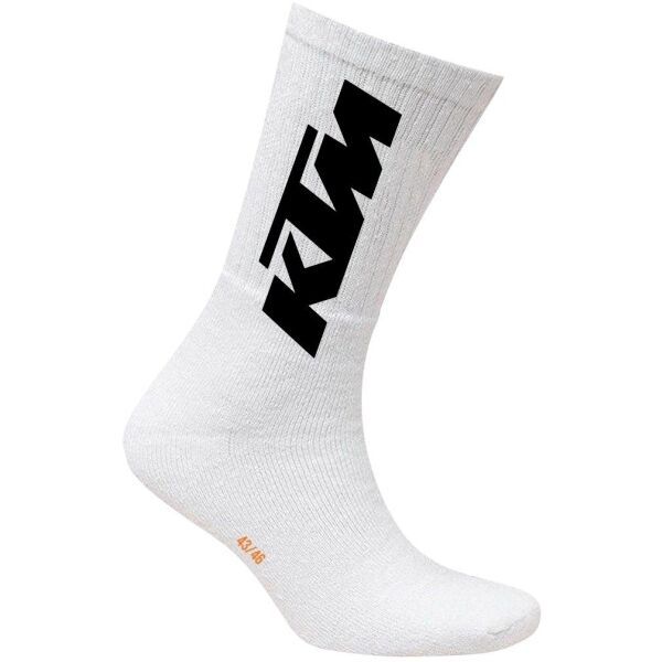 KTM KTM SOCKS LONG Мъжки чорапи, бяло, размер