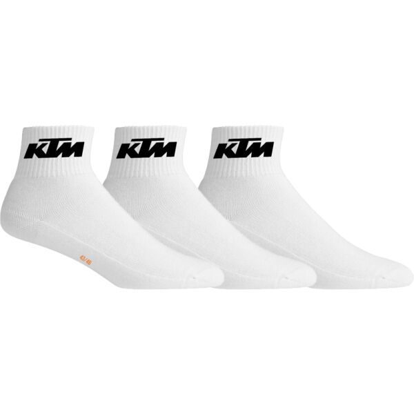 KTM KTM SOCKS SHORTY 3P Унисекс чорапи, бяло, размер