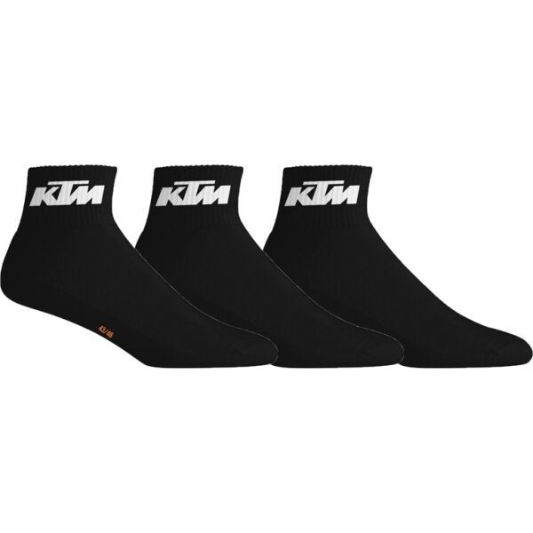 KTM KTM SOCKS SHORTY 3P Унисекс чорапи, черно, размер
