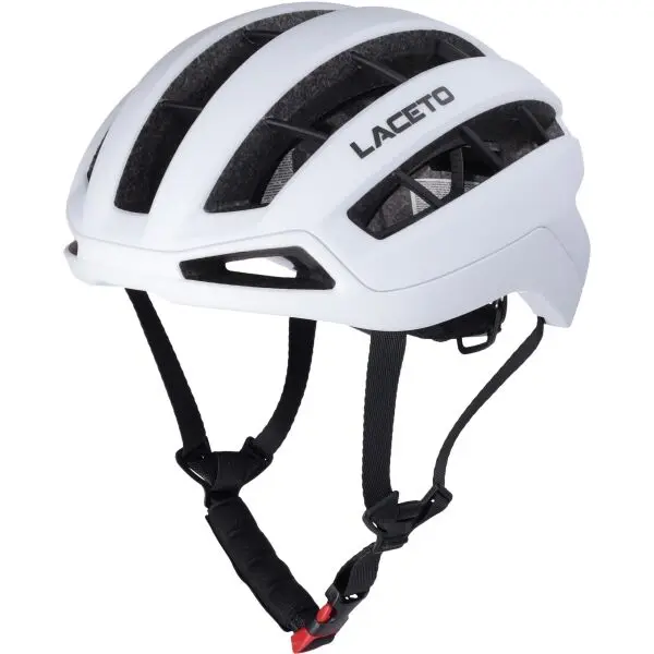 Laceto Laceto CORSA Шосейна колоездачна каска, бяло, размер (52 - 58)