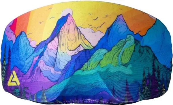 Laceto Laceto SKI GOGGLES COVER STYLIZED MOUNTAINS Платнено калъфче за ски очила, микс, размер