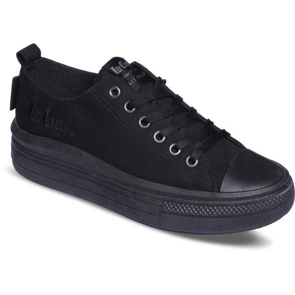 Lee Cooper Lee Cooper CANVAS Дамски спортни обувки, черно, размер