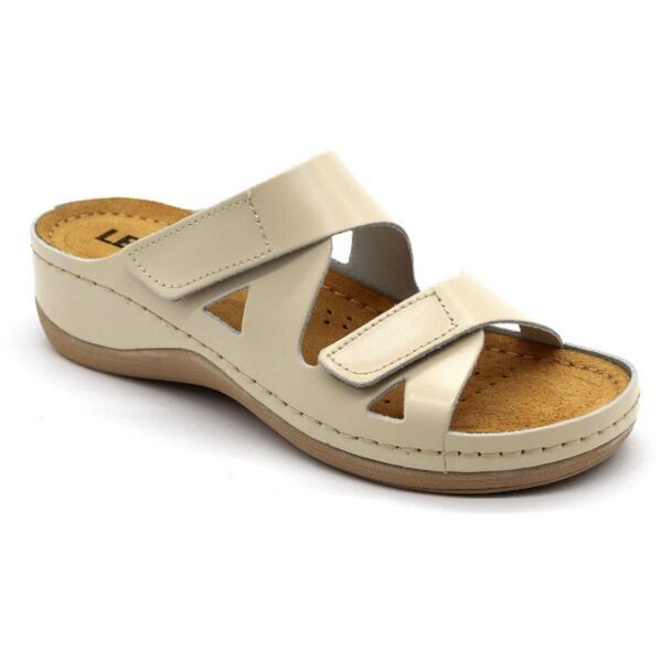 LEONS LEONS MAJA Дамски чехли, бежово, размер