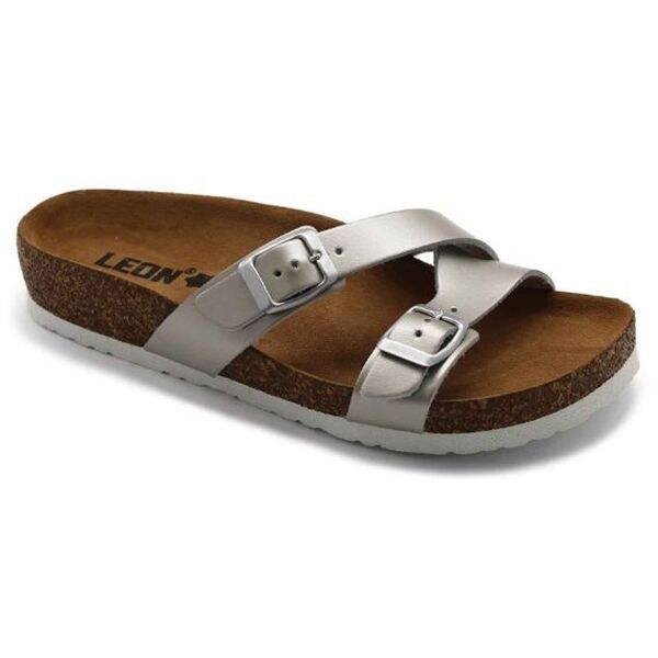 LEONS LEONS SUMMER Дамски чехли, сребърно, размер