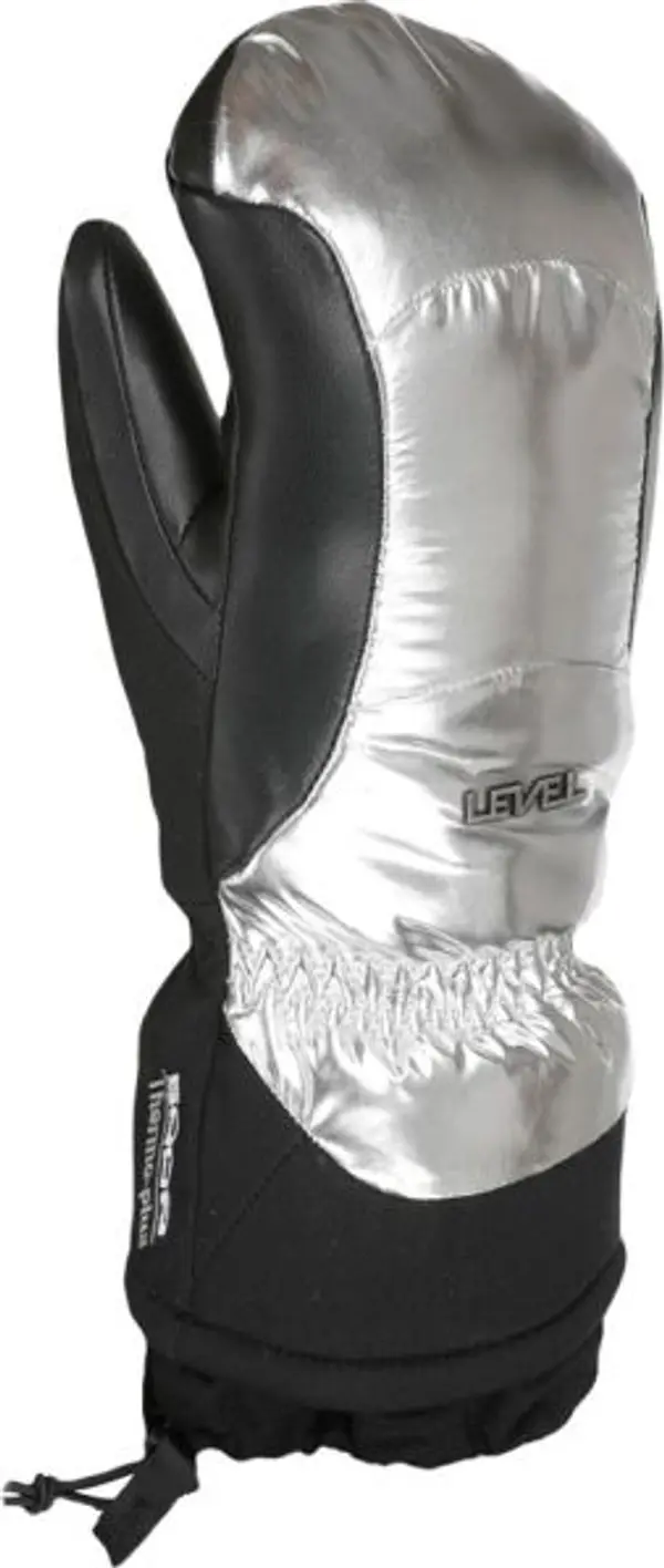Level Level FLAMES Дамски ръкавици за ски, сребърно, размер