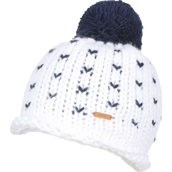 Level Level PIPE Дамска зимна шапка, бяло, размер os