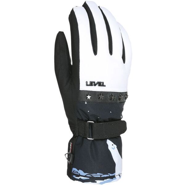 Level Level VENUS Дамски ръкавици за ски, черно, размер