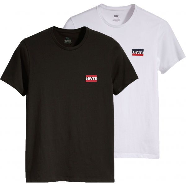 Levi's Levi's 2PK CREWNECK GRAPHIC - dvojbalení Мъжка тениска- multipack, черно, размер M