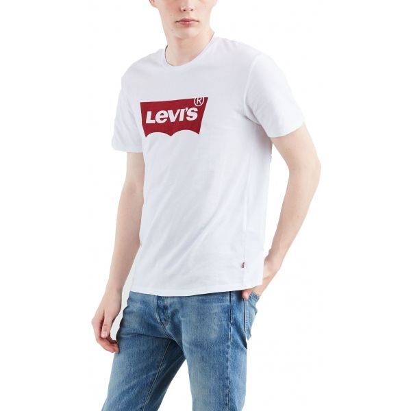 Levi's Levi's GRAPHIC SET-IN NECK Мъжка тениска, бяло, размер S